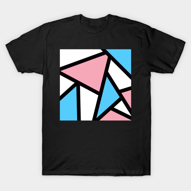 Trans Pride Color Blocking T-Shirt by StardustMedia